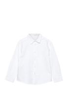 Printed Cotton Shirt Tops Shirts Long-sleeved Shirts White Mango