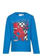 Long-Sleeved T-Shirt Tops T-shirts Long-sleeved T-shirts Blue Spider-m...