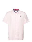 Tjm Clsc Solid Camp Shirt Tops Shirts Short-sleeved Pink Tommy Jeans