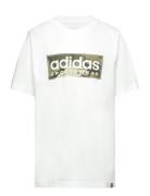 B Camo Lin T Sport T-shirts Short-sleeved White Adidas Sportswear