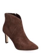 Isabelle Suede Bootie Shoes Boots Ankle Boots Ankle Boots With Heel Br...