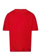 Essential Tee S/S Tops T-shirts Short-sleeved Red Tommy Hilfiger
