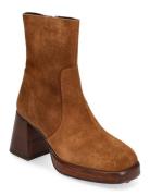 429-Brigand Croute Shoes Boots Ankle Boots Ankle Boots With Heel Brown...