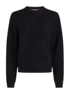 Md Wool Cash C-Nk Sweater Tops Knitwear Jumpers Black Tommy Hilfiger