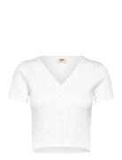 Monica Ss White + Tops T-shirts & Tops Short-sleeved White LEVI´S Wome...