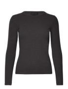 Lr-Numbia Tops T-shirts & Tops Long-sleeved Black Levete Room
