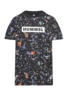 Hmlrust T-Shirt S/S Sport T-shirts Short-sleeved Black Hummel