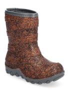 Thermal Boot - Glitter Shoes Rubberboots High Rubberboots Brown Mikk-l...