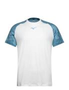 Charge Shadow Tee Sport T-shirts Short-sleeved White Mizuno