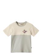 T-Shirt S/S Oliver Tops T-shirts Short-sleeved Beige Wheat