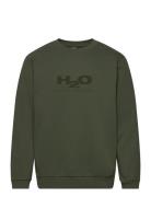 Logo Sweat O'neck Tops Sweat-shirts & Hoodies Sweat-shirts Green H2O