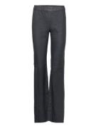 Pauline Cuir Froisse Bottoms Trousers Flared Black Zadig & Voltaire