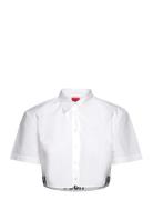 Enovia Tops Shirts Short-sleeved White HUGO