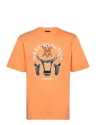 Rivo Ss T-Shirt Designers T-shirts Short-sleeved Orange Daily Paper