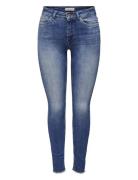 Onlblush Mid Sk Ank Rw Dnm Rea1319 Bottoms Jeans Skinny Blue ONLY