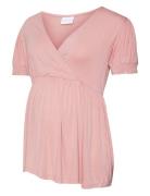 Mlloria Tess Ss Jrs Top 2F A. Tops T-shirts & Tops Short-sleeved Pink ...