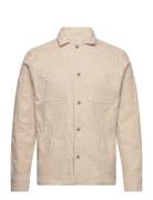 Isaac Overshirt Tops Overshirts Beige Les Deux