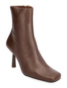 Frappe Ankle Boots Shoes Boots Ankle Boots Ankle Boots With Heel Brown...