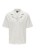 Onsdeniz Reg Ss Terry Shirt Cs Tops Shirts Short-sleeved White ONLY & ...