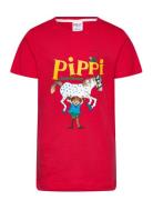 Pippi T-Shirt Tops T-shirts Short-sleeved Red Martinex