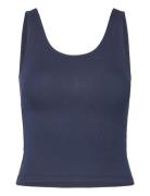 Yoga Tank Top Tops T-shirts & Tops Sleeveless Navy Gina Tricot