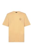 Identity Ss T-Shirt Designers T-shirts Short-sleeved Beige Daily Paper
