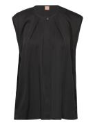 Bielli Tops Blouses Short-sleeved Black BOSS