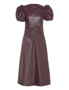 Puff Sleeve Midi Dress Designers Knee-length & Midi Burgundy ROTATE Bi...
