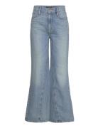 High-Rise Wide-Leg Jean Bottoms Jeans Flares Blue Lauren Ralph Lauren