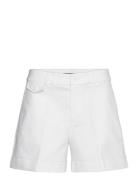 Pleated Double-Faced Cotton Short Bottoms Shorts Casual Shorts White L...