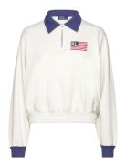 Logo Flag Fleece Half-Zip Pullover Tops Sweat-shirts & Hoodies Sweat-s...