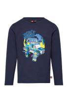 Lwtano 123 - T-Shirt L/S Tops T-shirts Long-sleeved T-shirts Navy LEGO...