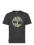 Kennebec River Camo Tree Logo Short Sleeve Tee Black Designers T-shirt...