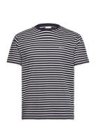 Striped T-Shirt Tops T-shirts Short-sleeved Navy GANT