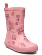 Wellies W. Aop Shoes Rubberboots High Rubberboots Pink CeLaVi