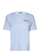 T-Shirt Tops T-shirts & Tops Short-sleeved Blue United Colors Of Benet...
