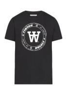 Ola Tirewall T-Shirt Gots Tops T-shirts Short-sleeved Black Double A B...