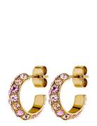 Heidi Sg Light Rose Accessories Jewellery Earrings Hoops Pink Dyrberg/...