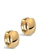 Classic Wide Hoops Accessories Jewellery Earrings Hoops Gold Enamel Co...