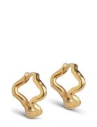 Holly Hoops Accessories Jewellery Earrings Hoops Gold Enamel Copenhage...