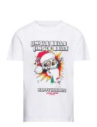 Jorchristmas Skull Tee Ss Crew Neck Jnr Tops T-shirts Short-sleeved Wh...