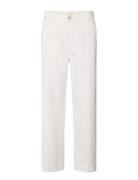 Sabina - Canvas Drill Pant Bottoms Jeans Straight-regular White Rabens...