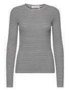 T-Shirt Long Sleeve Tops T-shirts & Tops Long-sleeved Navy Sofie Schno...