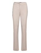 Petra Slit Trousers Bottoms Trousers Flared Beige Gina Tricot