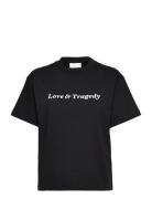 Anya Love & Tragedy T-Shirt Tops T-shirts Short-sleeved Black Soulland