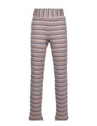 Daisy Rib Pant Bottoms Trousers Multi/patterned Grunt