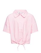 Bellis Ss Shirt Tops Blouses & Tunics Pink Grunt
