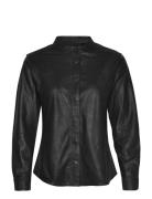 Shirt Tops Shirts Long-sleeved Black DEPECHE