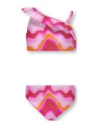 Koglaura Shoulder Bikini Set Acc Bikinit Pink Kids Only