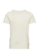 Blouse Ss - Bamboo Tops T-shirts Short-sleeved Cream Minymo